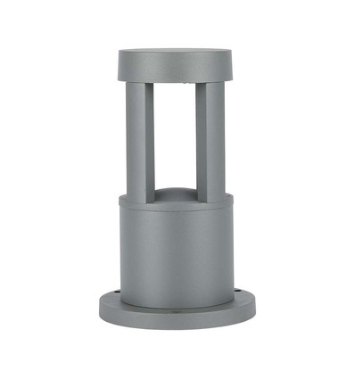 10W LED væglampe - 3000K, grå, 25cm