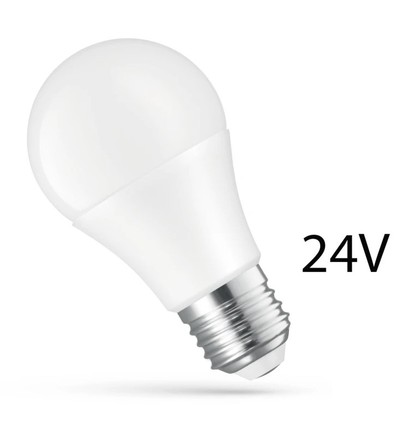 24V E27 LED pærer 8.5W - 24V AC/DC, Spectrum