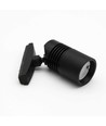 3,5W RA92 PicoTrack Mini LED skinnespot - Sort, 24V DC, Passer til PicoTrack skinner