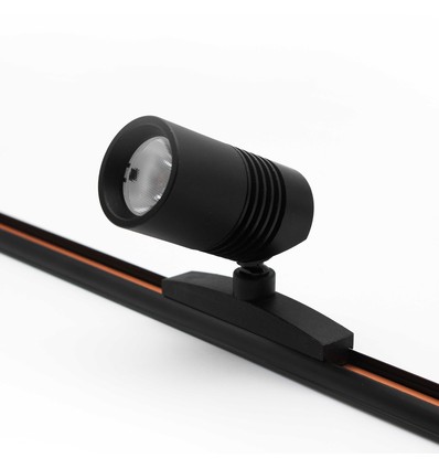3,5W RA92 PicoTrack Mini LED skinnespot - Sort, 24V DC, Passer til PicoTrack skinner