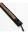 PicoTrack 50 cm skinne - 24V, Magnetisk, sort, til glasmontre / vinduesbelysning