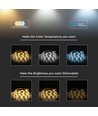 5m 15W/m RGB+CCT LED strip sæt - 12V DC, IP65, 90 LED pr. meter, Wifi og fjernbetjening