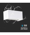 24W LED væglampe - IP65, hvid, 4000K, udendørs, 112lm/W
