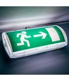 V-Tac Nødbelysning / Exit skilt, 3W - Udgangslys, inkl. batteri og piktogrammer,