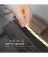 5m 20W/m LED strip, 2000lm/m - 12V, 240 LED pr. meter, IP20, 4000K-4500K