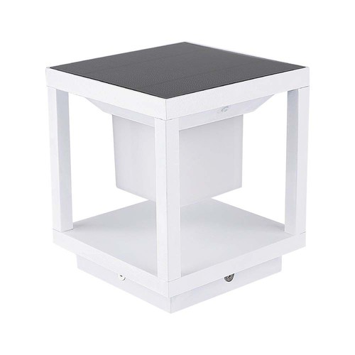 2W Solara LED bedlampe med sensor - IP65, 3000K, hvid, solcelle, 3 års garanti