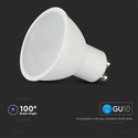 Smart Spotlight GU10 - 4.8W, plast, RF kontrol 24 knapper, RGB+3000K, dæmpbar.
