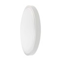 18W LED Dome Lys - Mikrobølge Sensor, 3000K, Rund, Hvid Ramme, IP44.