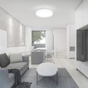 18W LED Dome Lys - Mikrobølge Sensor, 3000K, Rund, Hvid Ramme, IP44.