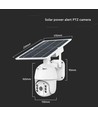 HD Smart 4G Solcelle PTZ kamera med PIR sensor - Full HD, 360° pan-tilt, hvid, inkl. solcellepanel
