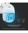 HD Smart 4G Solcelle PTZ kamera med PIR sensor - Full HD, 360° pan-tilt, hvid, inkl. solcellepanel