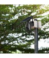 Udendørs WiFi PTZ solcelledrevet kamera - 360° Tryghed, Full HD & Farvenattesyn, IP65, Sort