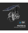 Udendørs WiFi PTZ solcelledrevet kamera - 360° Tryghed, Full HD & Farvenattesyn, IP65, Sort