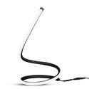 20W bordlampe - LED, designer, EU stik, ledning+afbryder, 3000K, sort