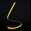 20W bordlampe - LED, designer, EU stik, ledning+afbryder, 3000K, sort