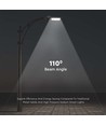 V-Tac 100W LED gadelampe - Samsung LED chip, grå hus, Ø60mm, IP65, 100lm/w