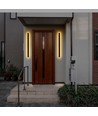 Væglampe aflang Corten, LED 17W - 4000K, IP65, bruges inde og ude.