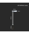 7W pullertlampe LED - 3000K, hvid, IP65