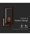 20W moderne LED væglampe - Corten, 360°, 2400lm, IP20, 3000K, inkl. lyskilde