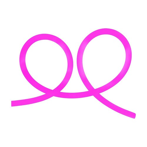 12W/m Neon Flex 24V - Pink, 10m Rulle