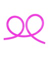 12W/m Neon Flex 24V - Pink, 10m Rulle