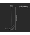 GU10 Teleskopisk loftlampe - Sort, aluminium, 83-117cm