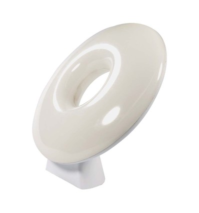 5W WiFi LED Ambiance bordlampe, RGB - Dæmpbar, Smart Home, USB-C, 360 grader lys, hvid plast