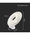 5W WiFi LED Ambiance bordlampe, RGB - Dæmpbar, Smart Home, USB-C, 360 grader lys, hvid plast