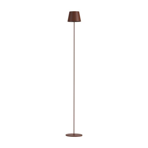 4W LED gulvlampe, genopladelig - IP54, Corten, touch dæmpbar, justerbar højde 50-130cm, USB-opladning