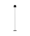 4W LED gulvlampe, genopladelig - Touch dæmpbar, USB, IP54, sort, højdejusterbar 50-130cm, inkl. lyskilde