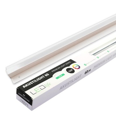 120 cm LED Troldtekt Skinne - 35W, Akustilight, Planforsænket, 24V