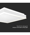 38W Designer LED loftslampe - 4000K, 400x400mm