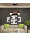 60cm 50W rund LED pendel - 125lm/W, Cortenfarvet, Triac dæmpbar, 4000K, IP20