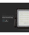 6W Solara LED projektør med solcelle - IP65, 6400K, inkl. fjernbetjening og solcellepanel