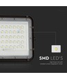 10W Solara LED projektør med solcelle - 800lm, IP65, kold hvid, inkl. fjernbetjening og solcellepanel