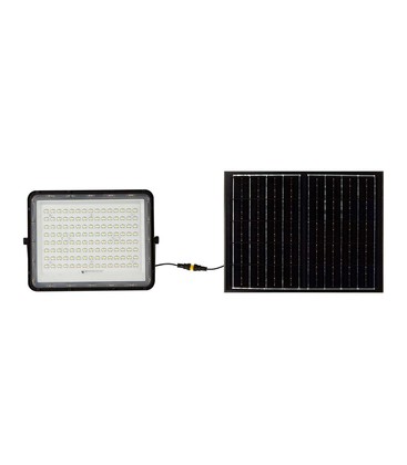 VT LED Solar Projektør 180W - 6400K, 16000 mAh Batteri, 3m Kabel, Smart IR Fjernbetjening, Hurtig Opladning