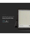 30W LED solcelle projektør, 6400K - 2600lm, IP65, inkl. solcellepanel og fjernbetjening, aluminium