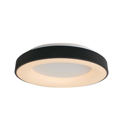 49W LED dekorativ loftslampe, dæmpbar - Ø60cm, 106lm/W, sort, 3000K, Triac dæmpbar