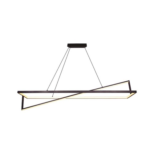 45W LED designer hængelampe - TRIAC dæmpbar, 3000K, sort