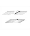 Outlet: 90 cm LED Troldtekt Skinne - 27W, Akustilight, Planforsænket, 24V