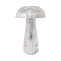 LED bordlampe - 1800mAh batteri, Ø160x250, 3i1, transparent hus