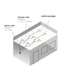 60 cm LED Troldtekt Skinne, CCT - 19W, Akustilight, Planforsænket, 24V