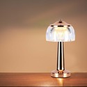 LED bordlampe - 1800mAh batteri, 13.5x26.5cm, 3i1, fransk guld, hus