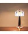 1W genopladelig LED bordlampe, French Gold - 3-i-1, 1800mAh batteri, IP20, 13,5x26,5cm
