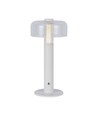 1W LED bordlampe med batteri, hvid - Genopladelig, 3000K, touch dæmpbar, DC 5V
