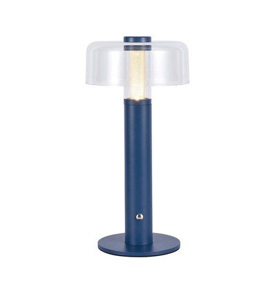 1W genopladelig LED bordlampe - Violet, dæmpbar, 3000K, USB opladning, 30cm høj