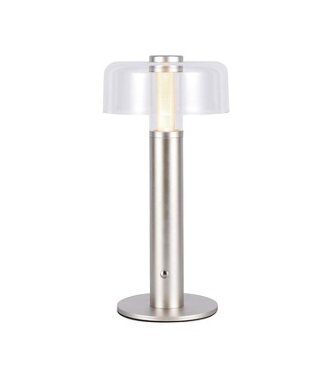 LED Bordlampe - 1800mAh Batteri Ø150x300, 3000K, Champagne Guld