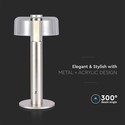 LED Bordlampe - 1800mAh Batteri Ø150x300, 3000K, Champagne Guld