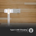 LED Bordlampe - 1800mAh Batteri Ø150x300, 3000K, Champagne Guld