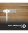 1W genopladelig LED bordlampe, champagne guld - Touch dæmpbar, USB-C, 3000K, 1800mAh, højde 30cm